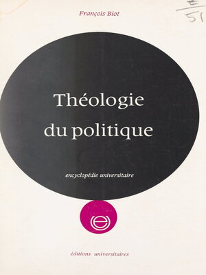cover image of Théologie du politique